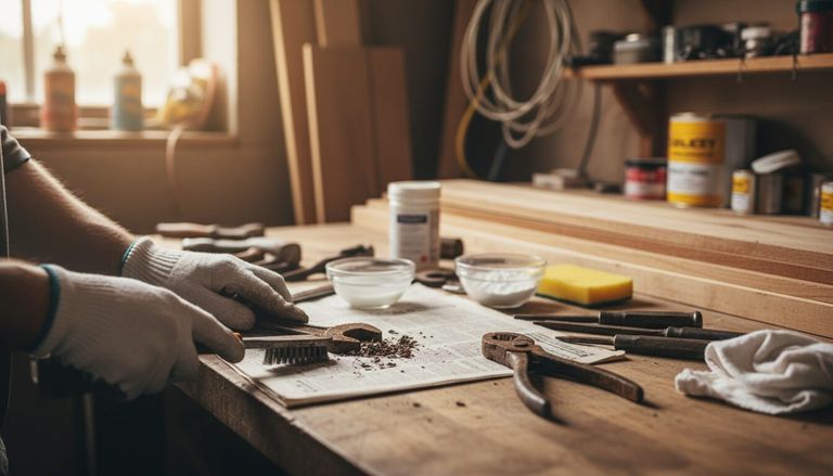 Comment nettoyer des outils rouillés en 5 étapes clés