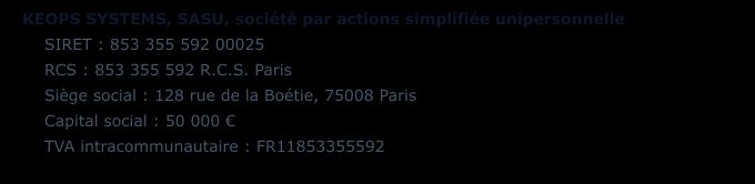 Informations éditeur du site